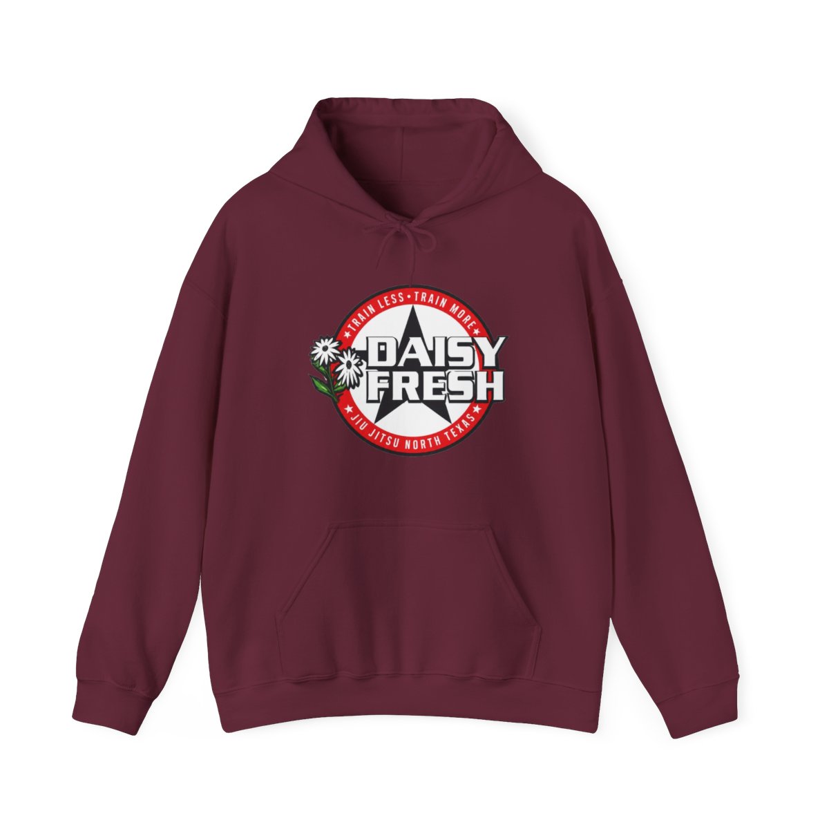 Daisy Fresh Jiu Jitsu North Texas - Talk Less Train More Hoodie - alternate angle 3, merchandise