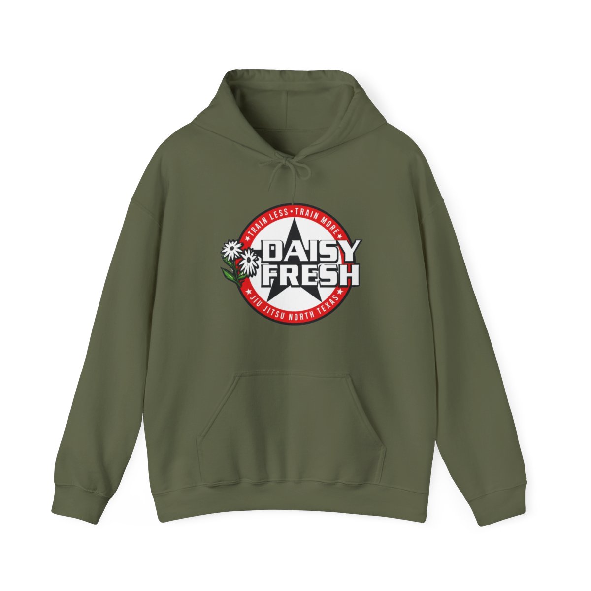 Daisy Fresh Jiu Jitsu North Texas - Talk Less Train More Hoodie - alternate angle 4, merchandise
