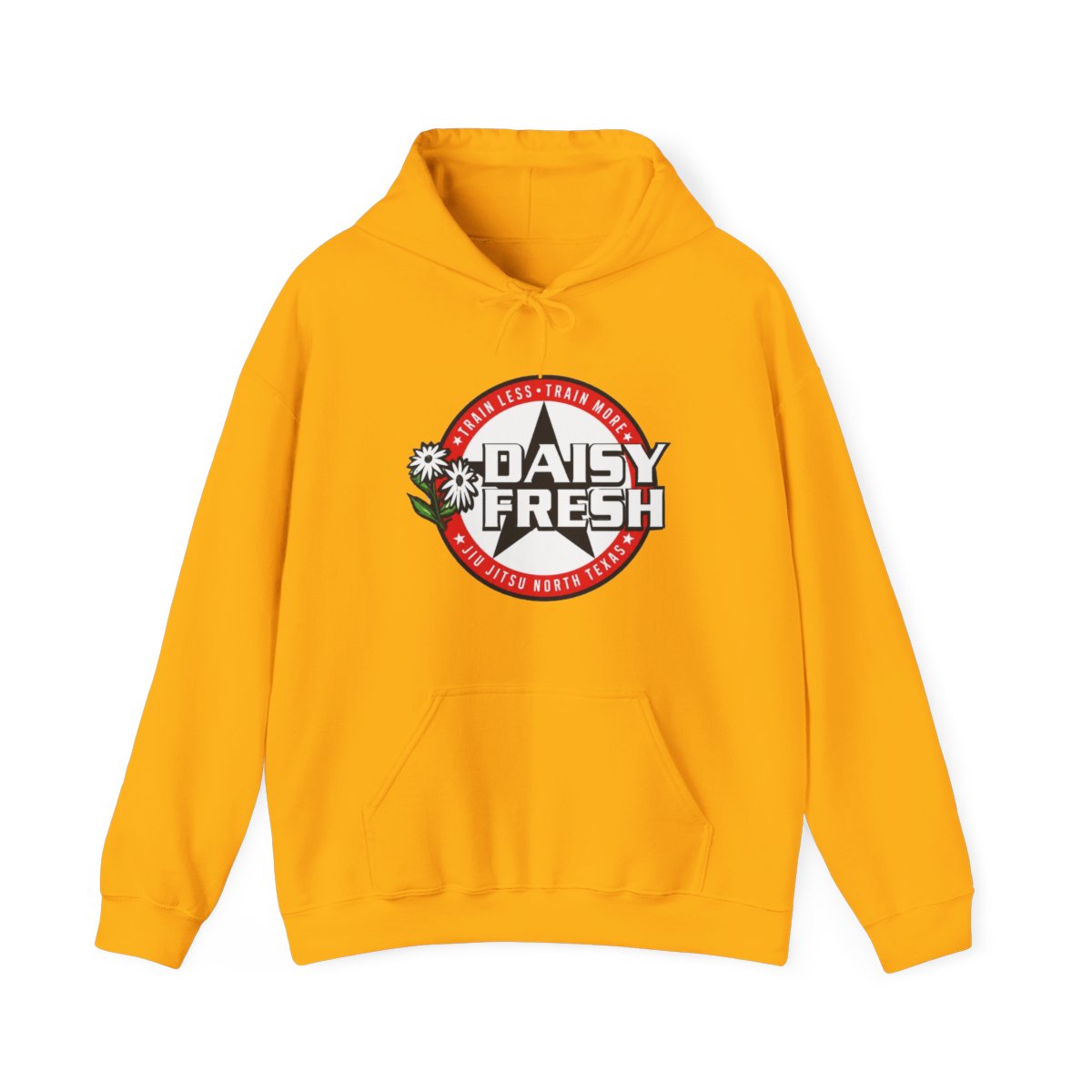 Daisy Fresh Jiu Jitsu North Texas - Talk Less Train More Hoodie - alternate angle 2, merchandise